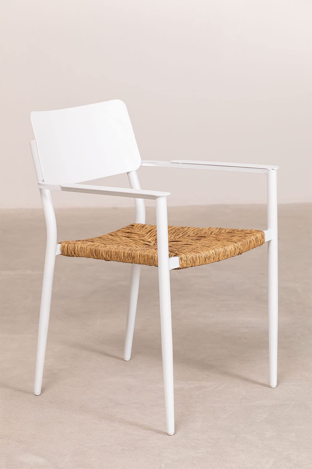 Sklum Amadeu Set 2 Sedie da Giardino Impilabili Alluminio