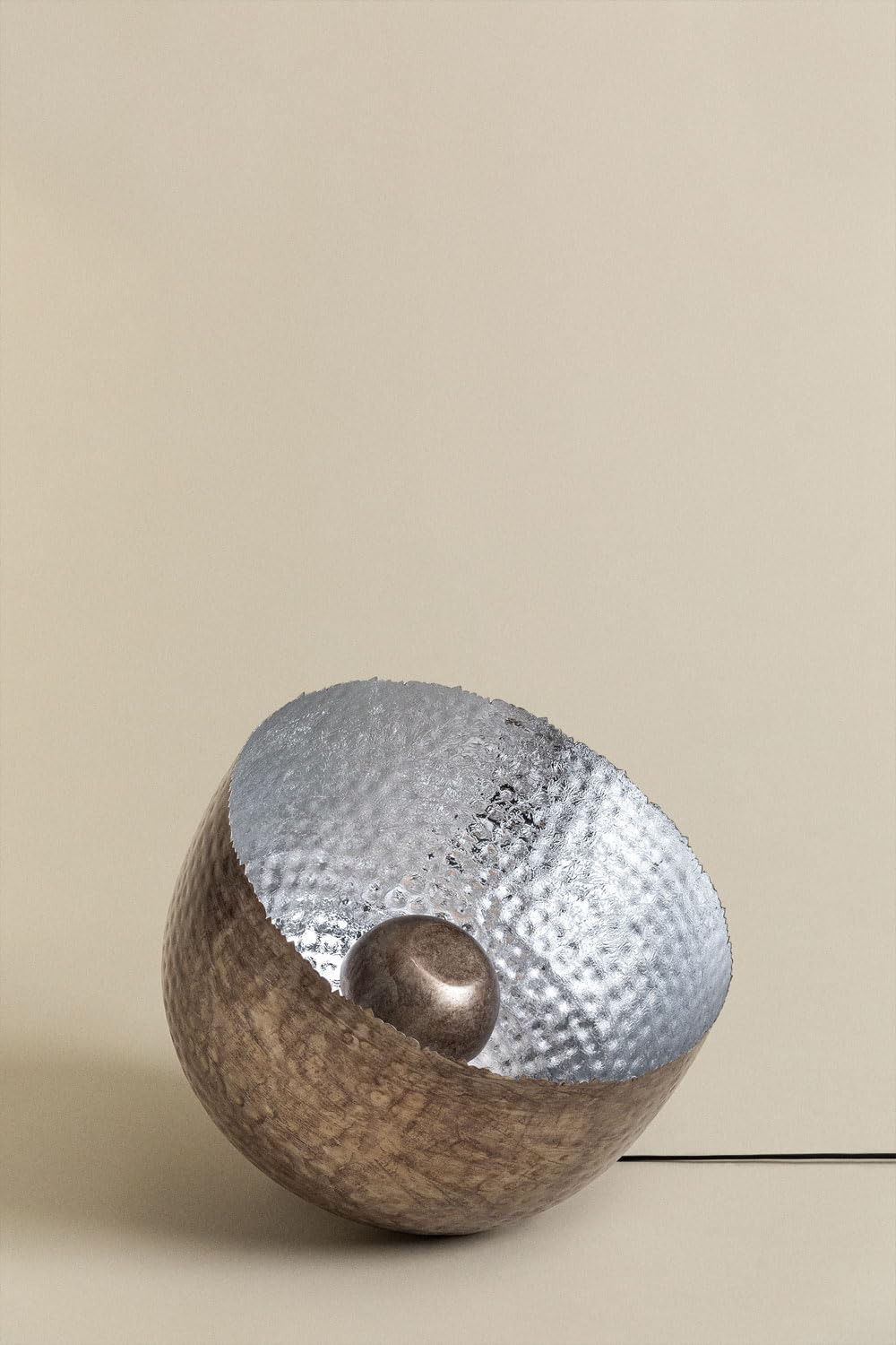 Sklum Bolh lampada da terra cromata acciaio