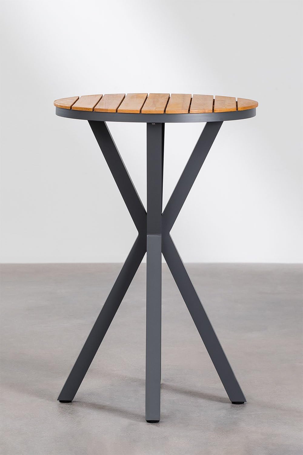 Sklum Archer tavolo bar alto tondo Ø70 cm antracite