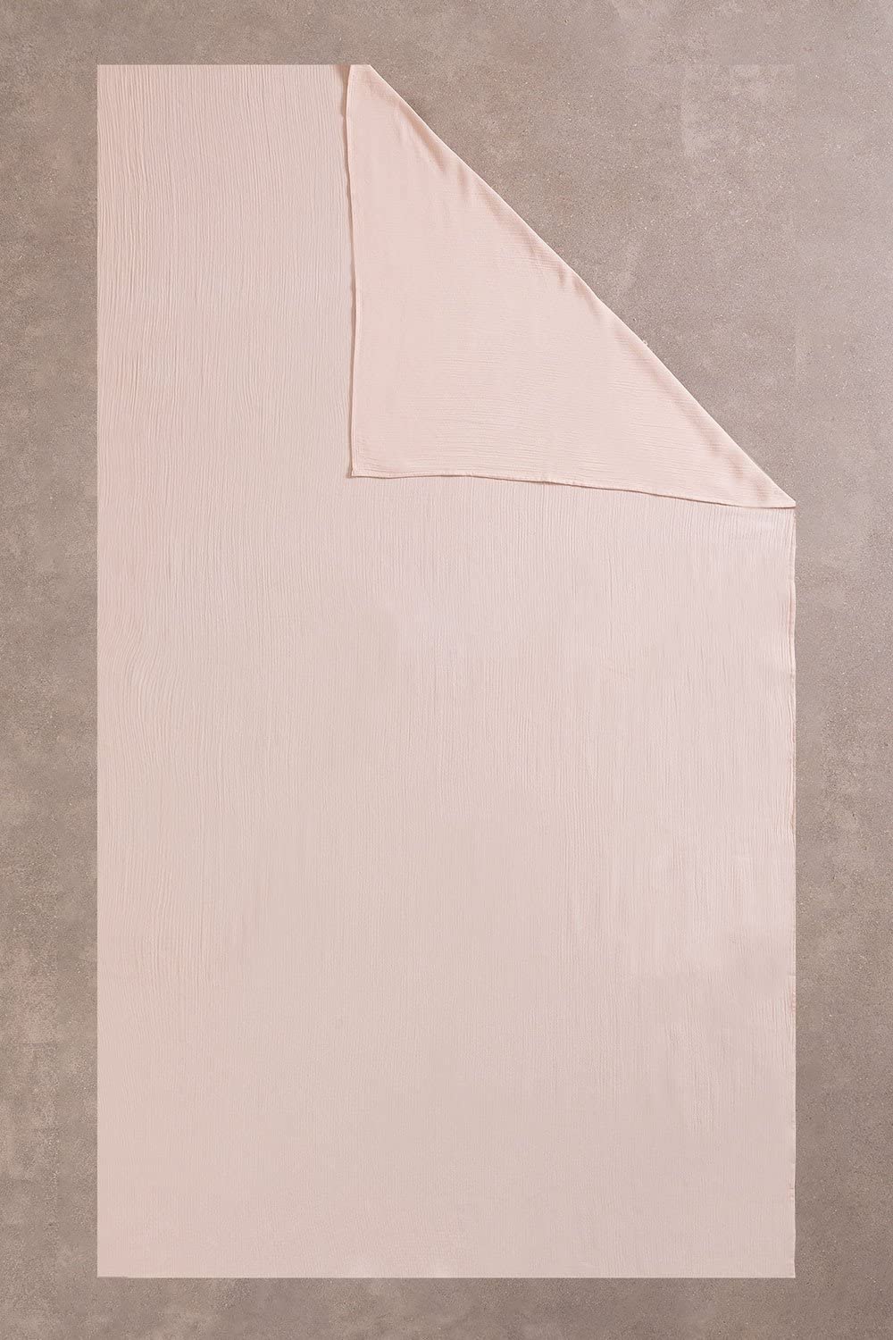 Sklum Isbe Plaid in Cotone Beige Crema 135x221 cm