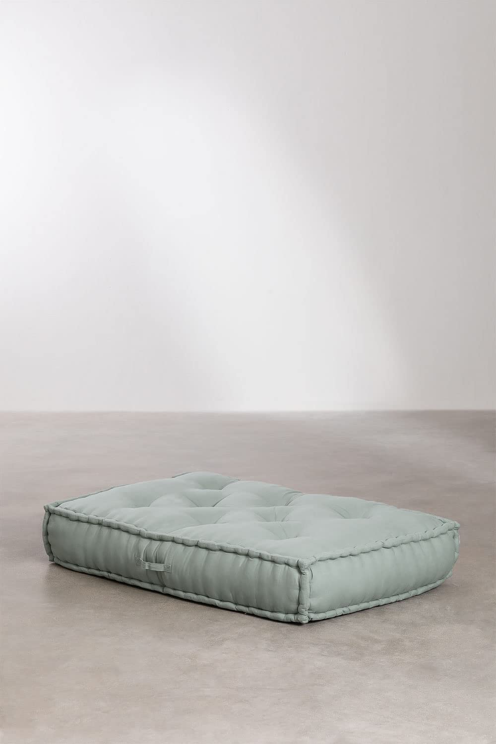 Sklum Dhel pack divano angolare + centrale verde abete cotone
