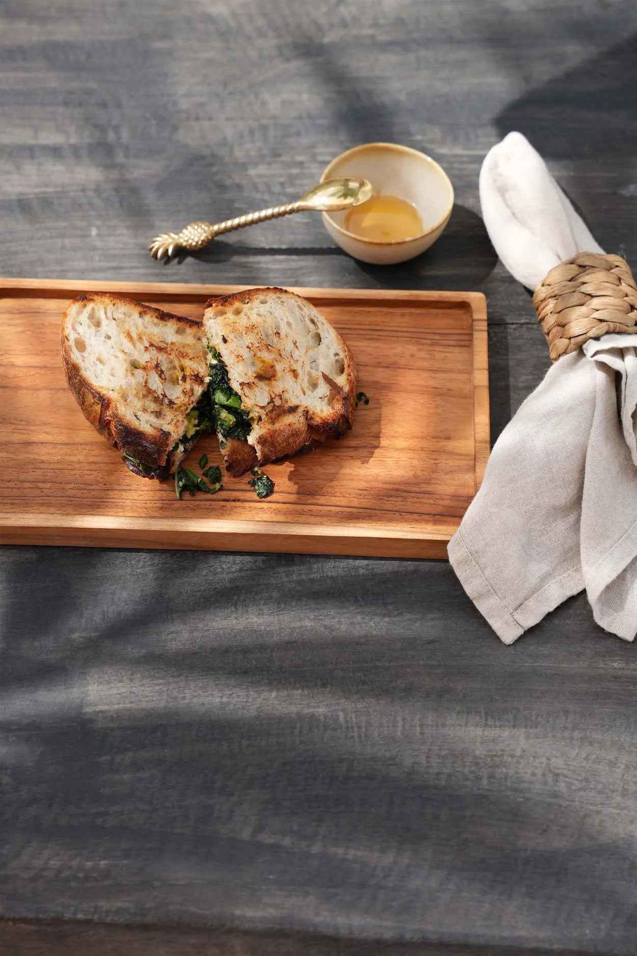 Bambua Gormandize vassoio legno naturale L