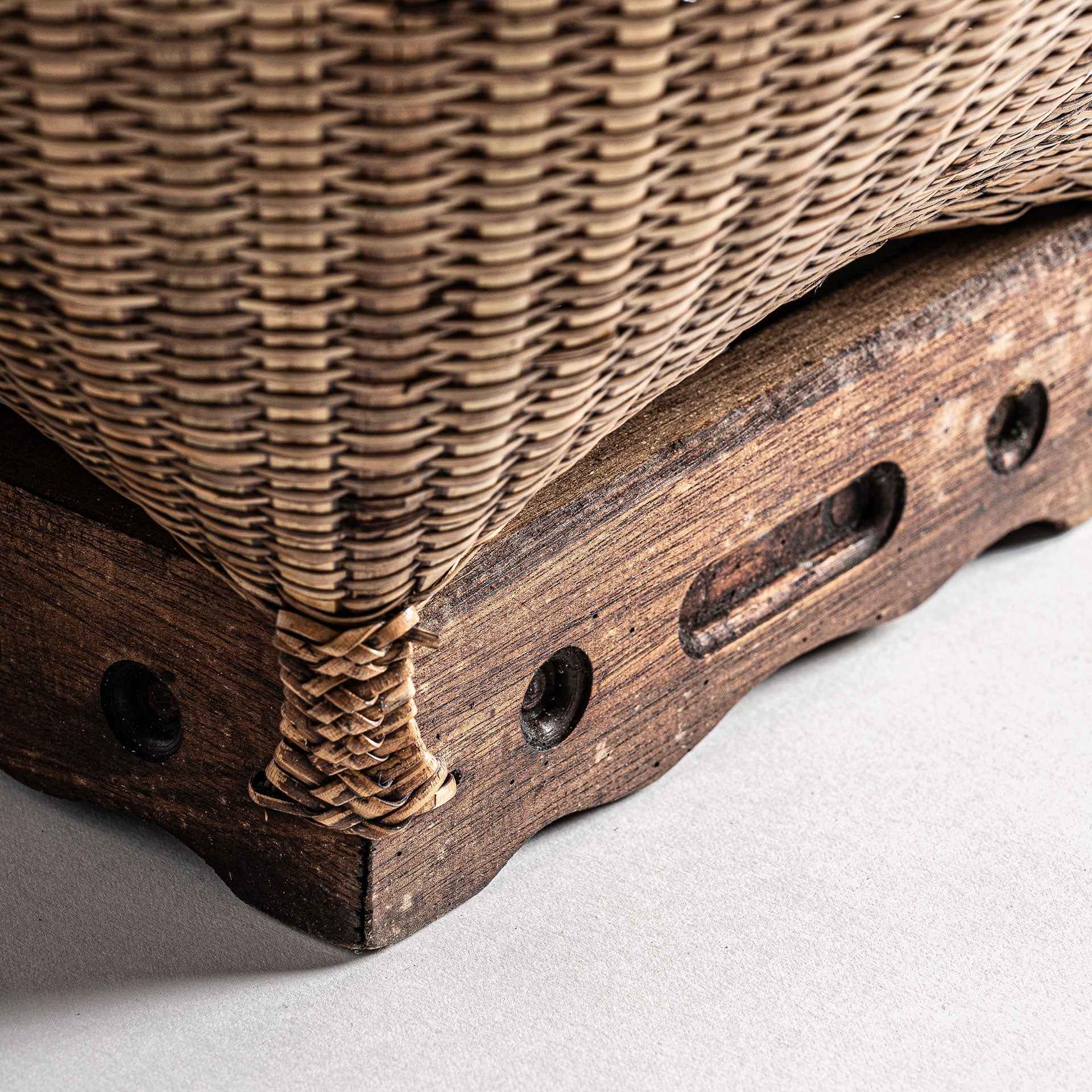 Bambua Kalid cesto portabiancheria rattan 40x40x80