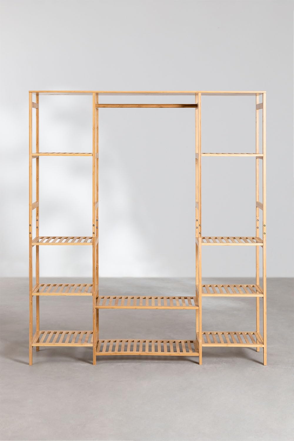 Sklum Krauford armadio aperto 155 cm in bambù