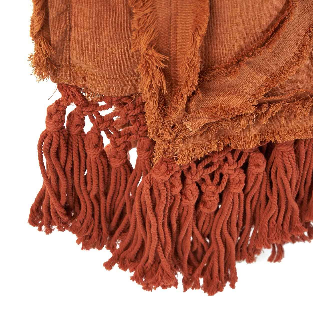 Bambua Berber Plaid Terracotta Letto Divano