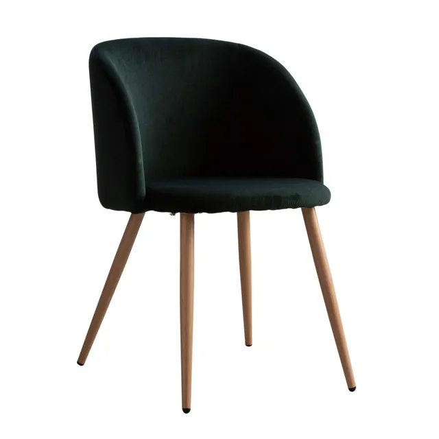 Sklum Kana sedie velluto con braccioli verde jungle 4 pezzi