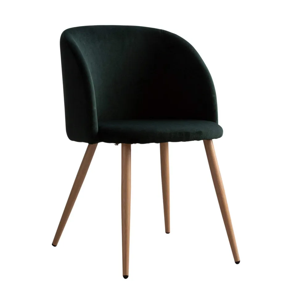 Sklum Kana sedie velluto con braccioli verde jungle 4 pezzi