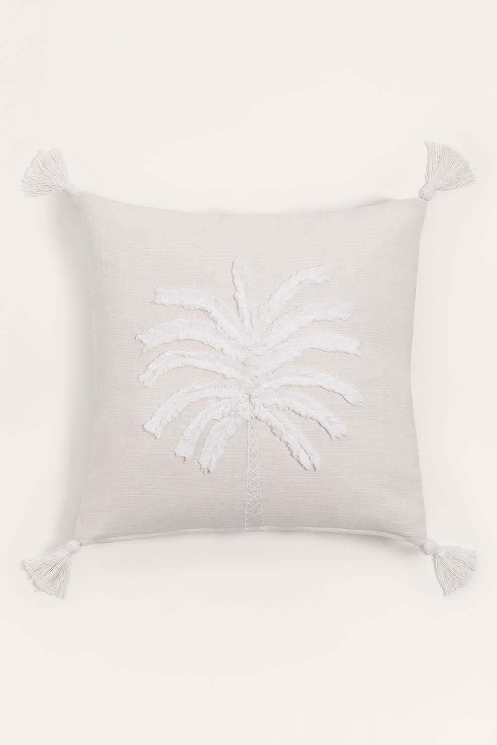 Sklum Goias Gardenia cuscino quadrato cotone 45x45 bianco