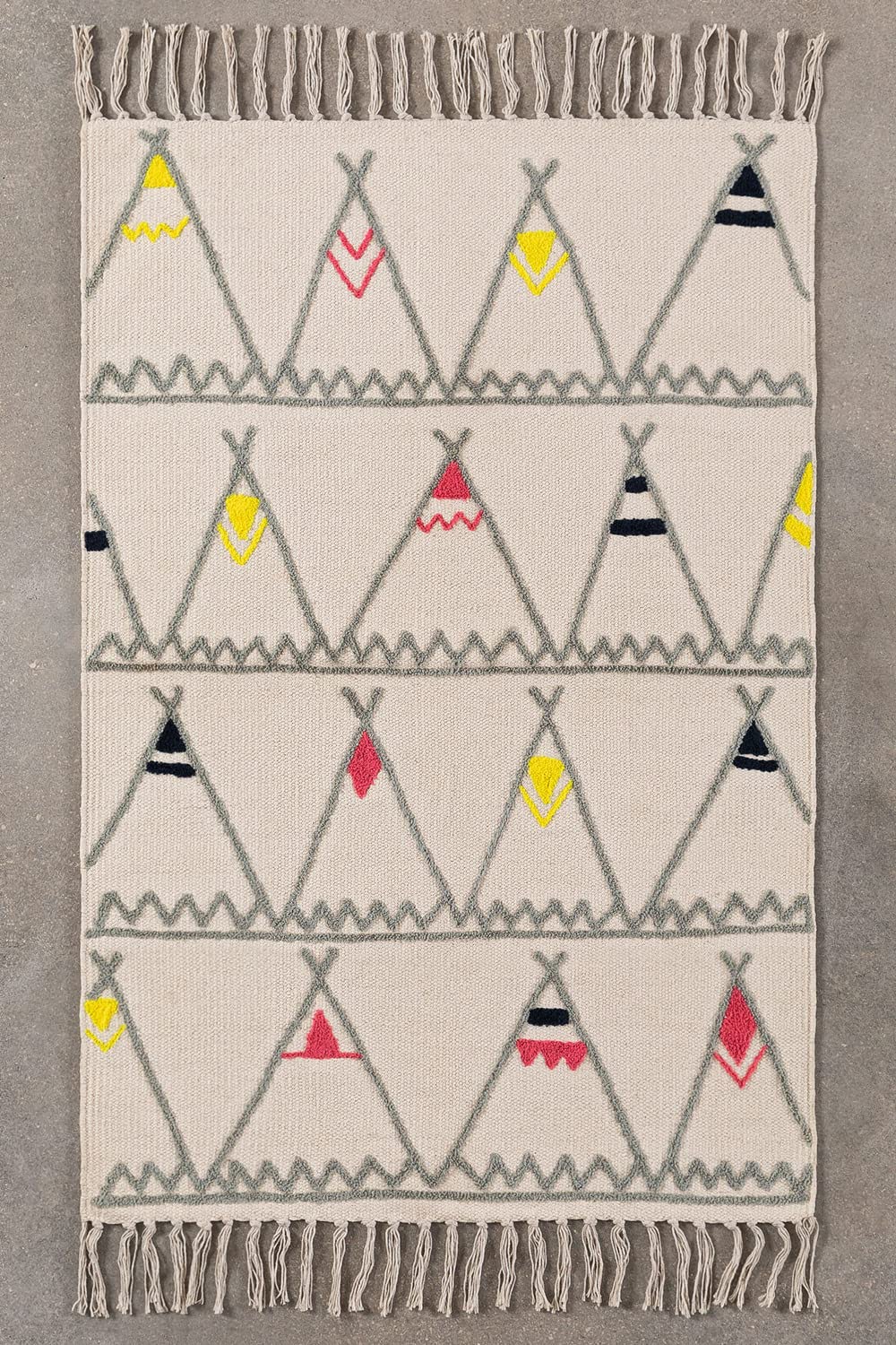 Sklum Witko Kids tappeto cotone multicolore 63x111