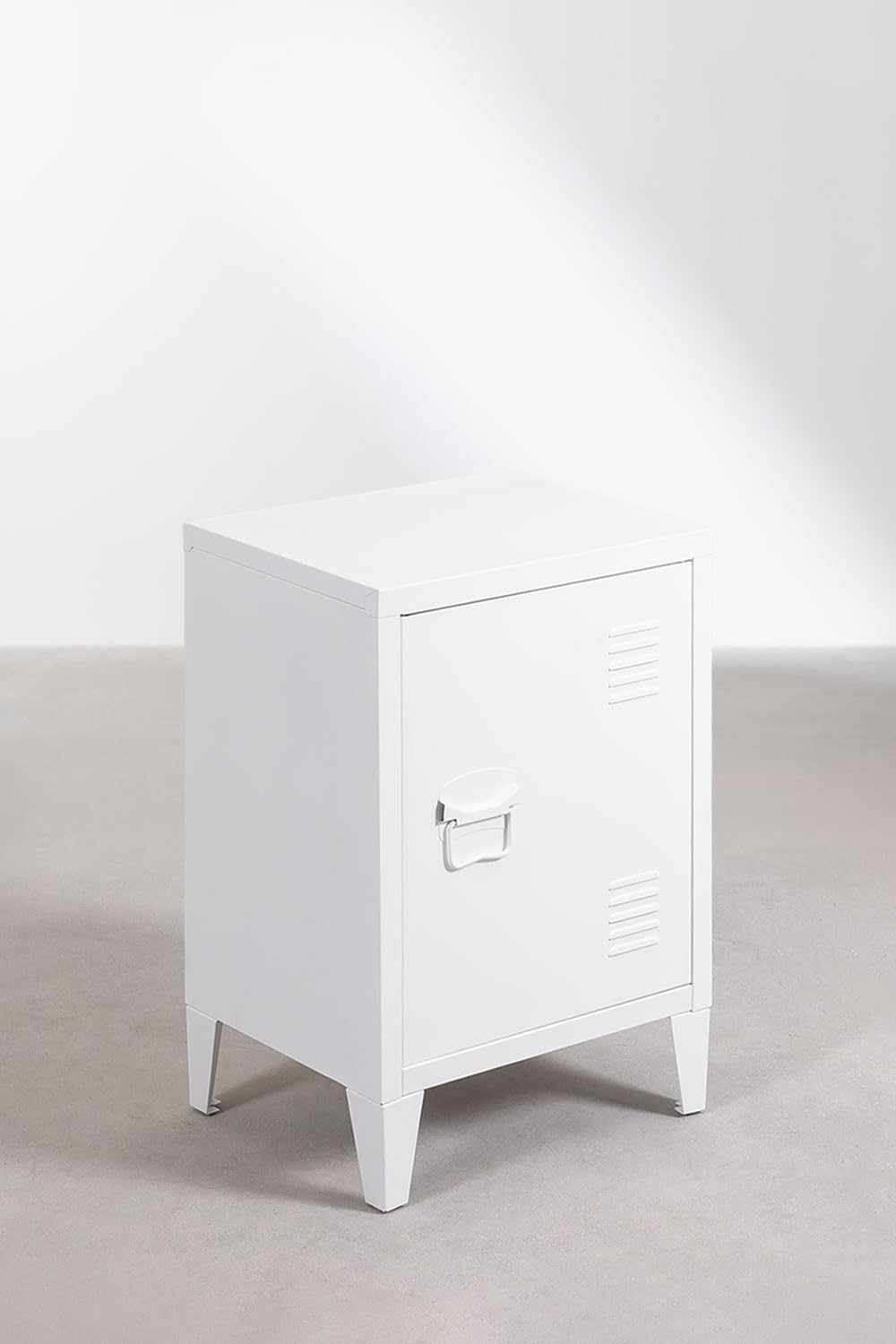 Sklum Pohpli tavolino comodino acciaio bianco