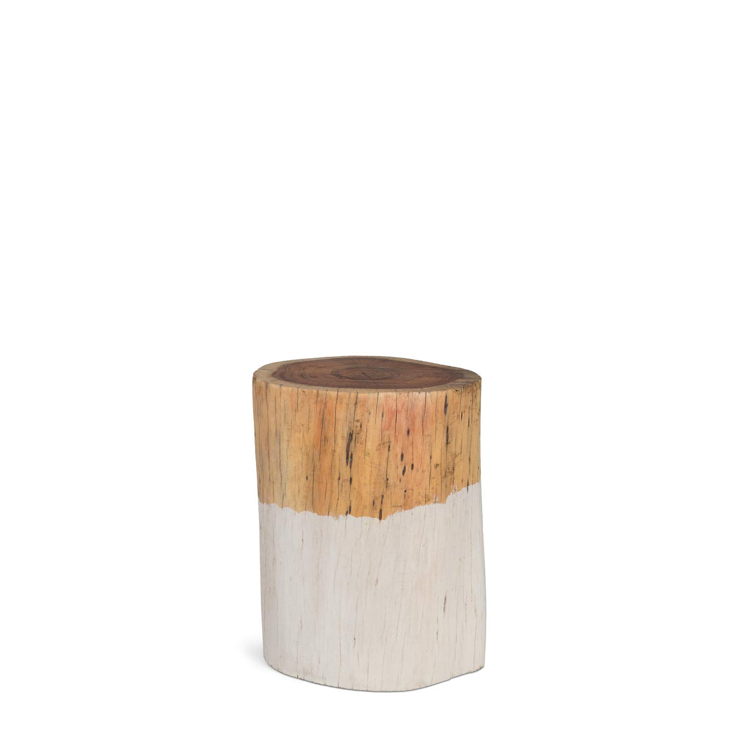 Sklum Tronk tavolino in legno bianco Ø30 cm