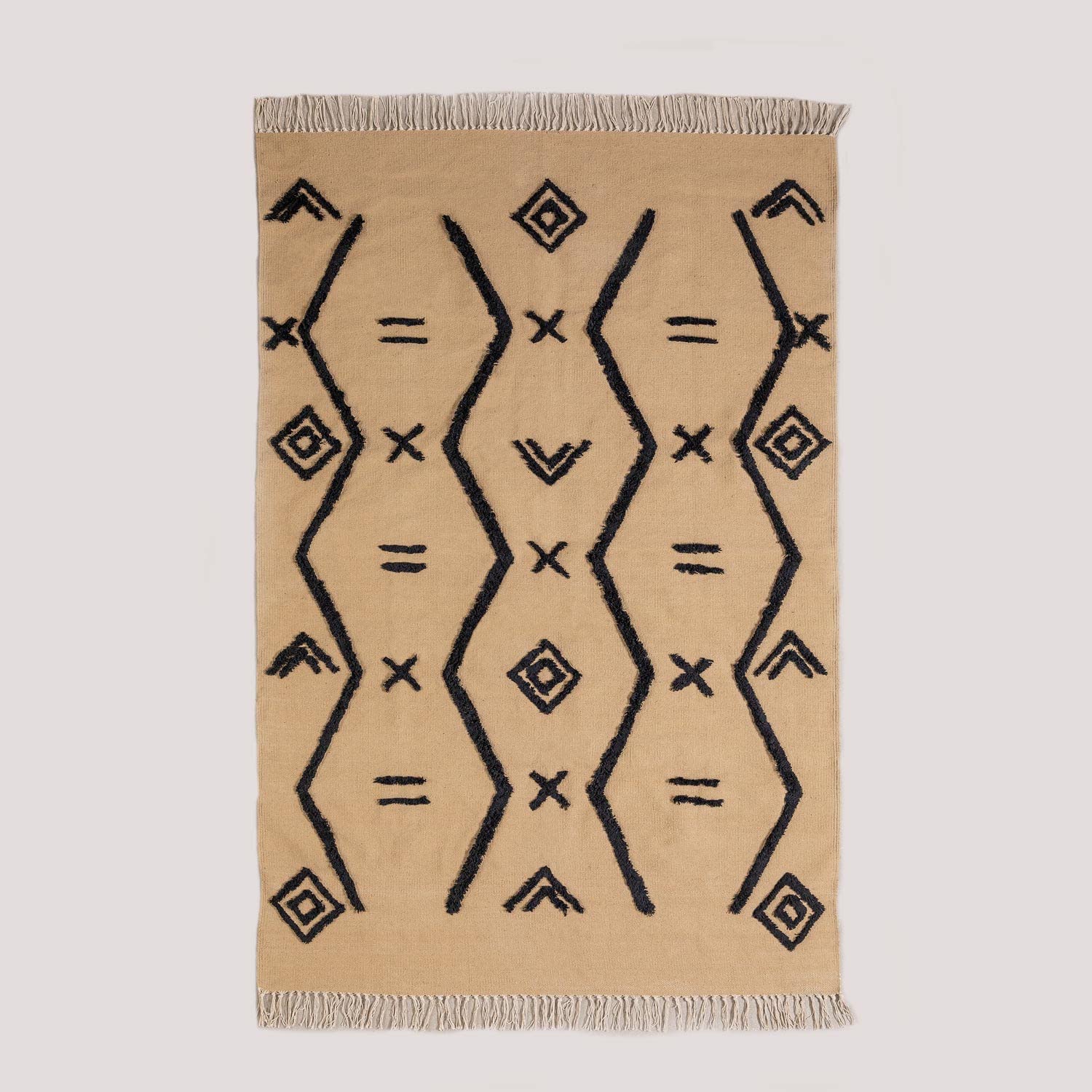 Sklum Takoma tappeto cotone 180x120 cm marrone grano