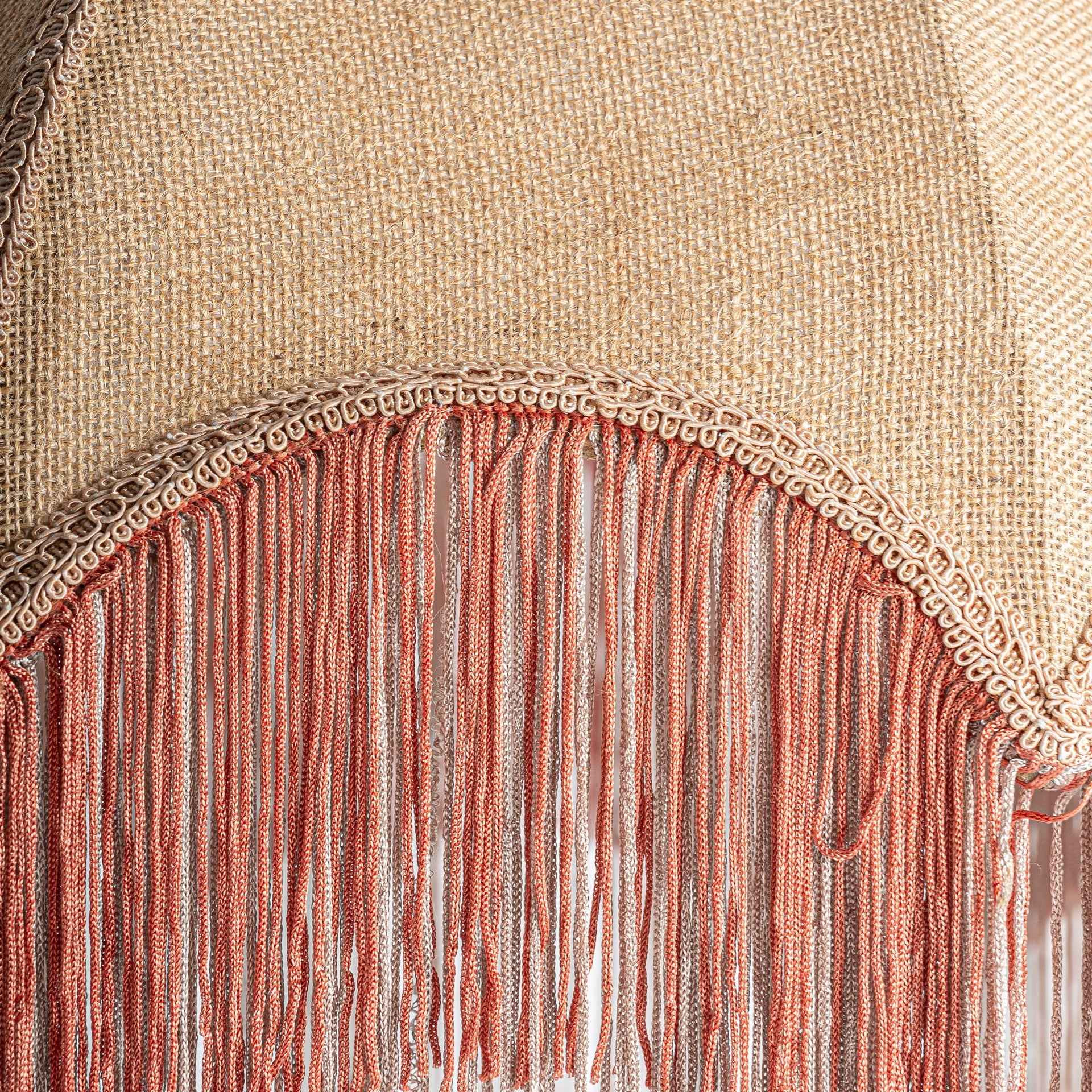 Bambua Sakhsa lampada a sospensione juta terracotta