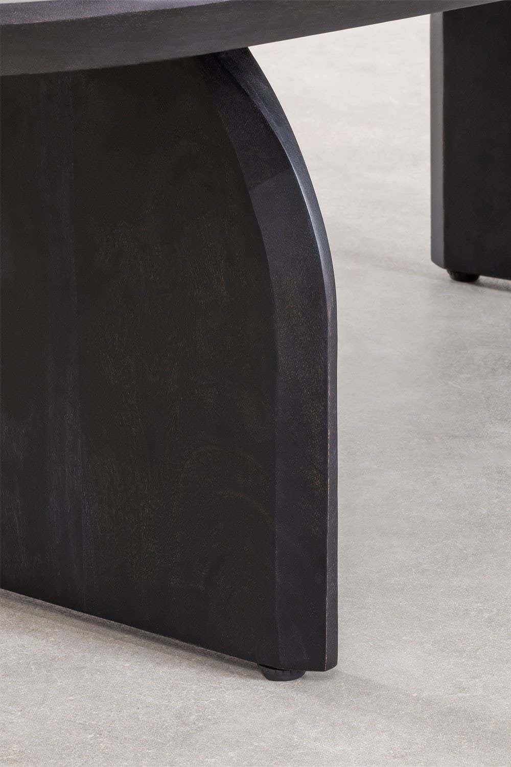 Sklum Bedum Tavolino Legno Acacia Nero 135 cm