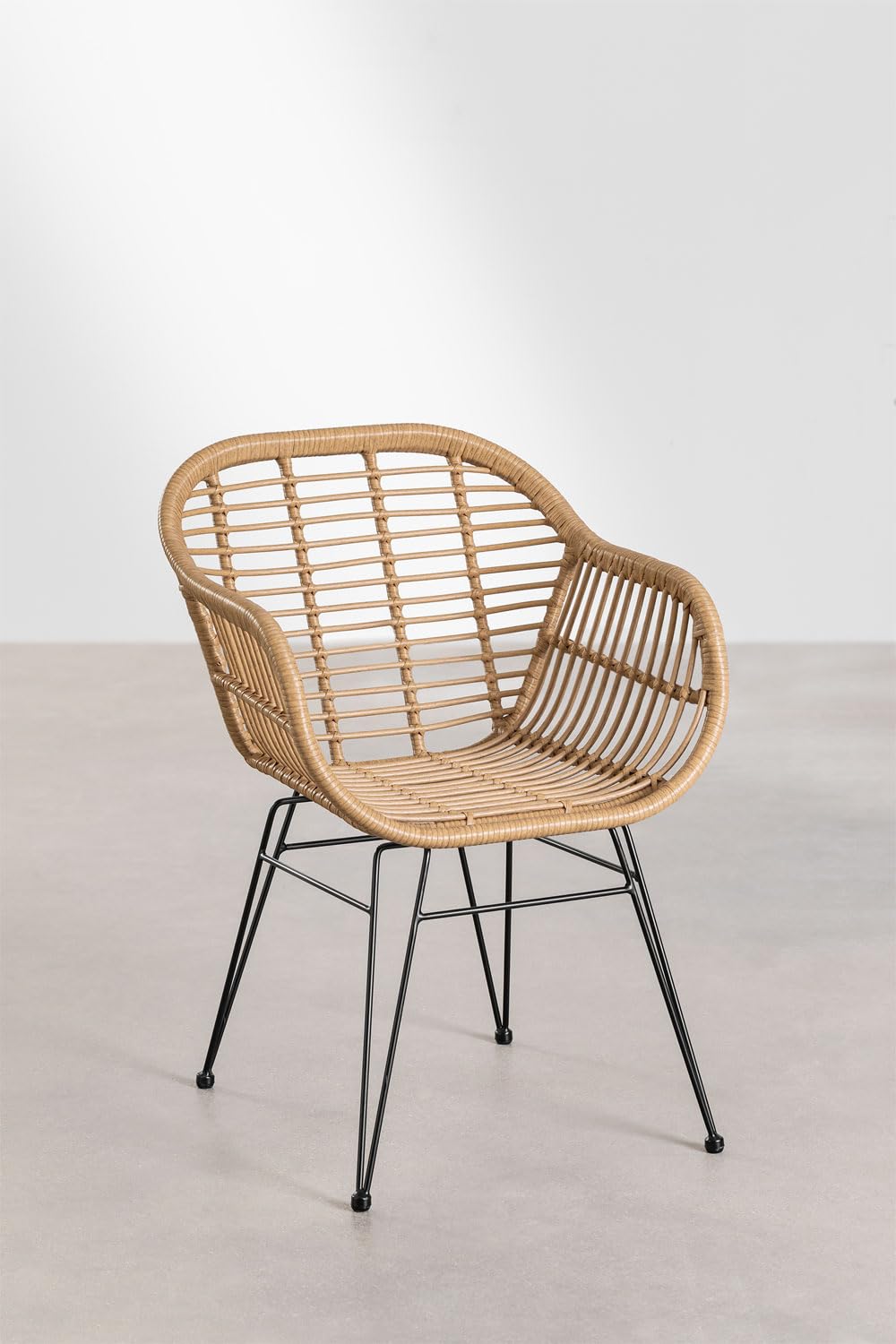 Sklum Zole sedia da giardino rattan sintetico braccioli