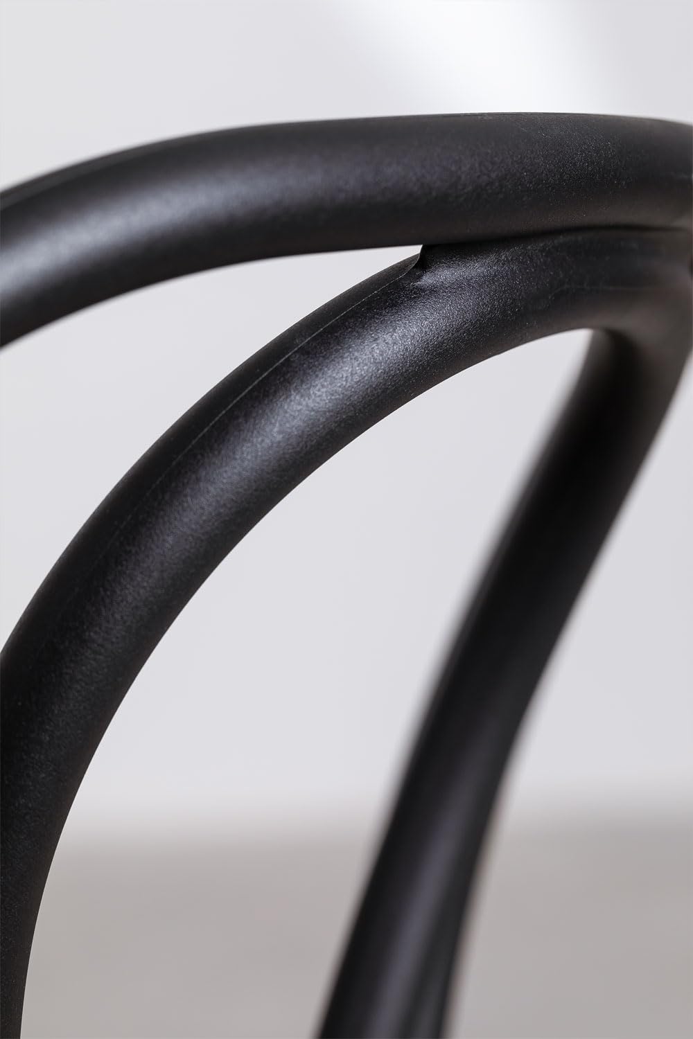 Sklum Mizzi Sedia Giardino Impilabile Nera Plastica