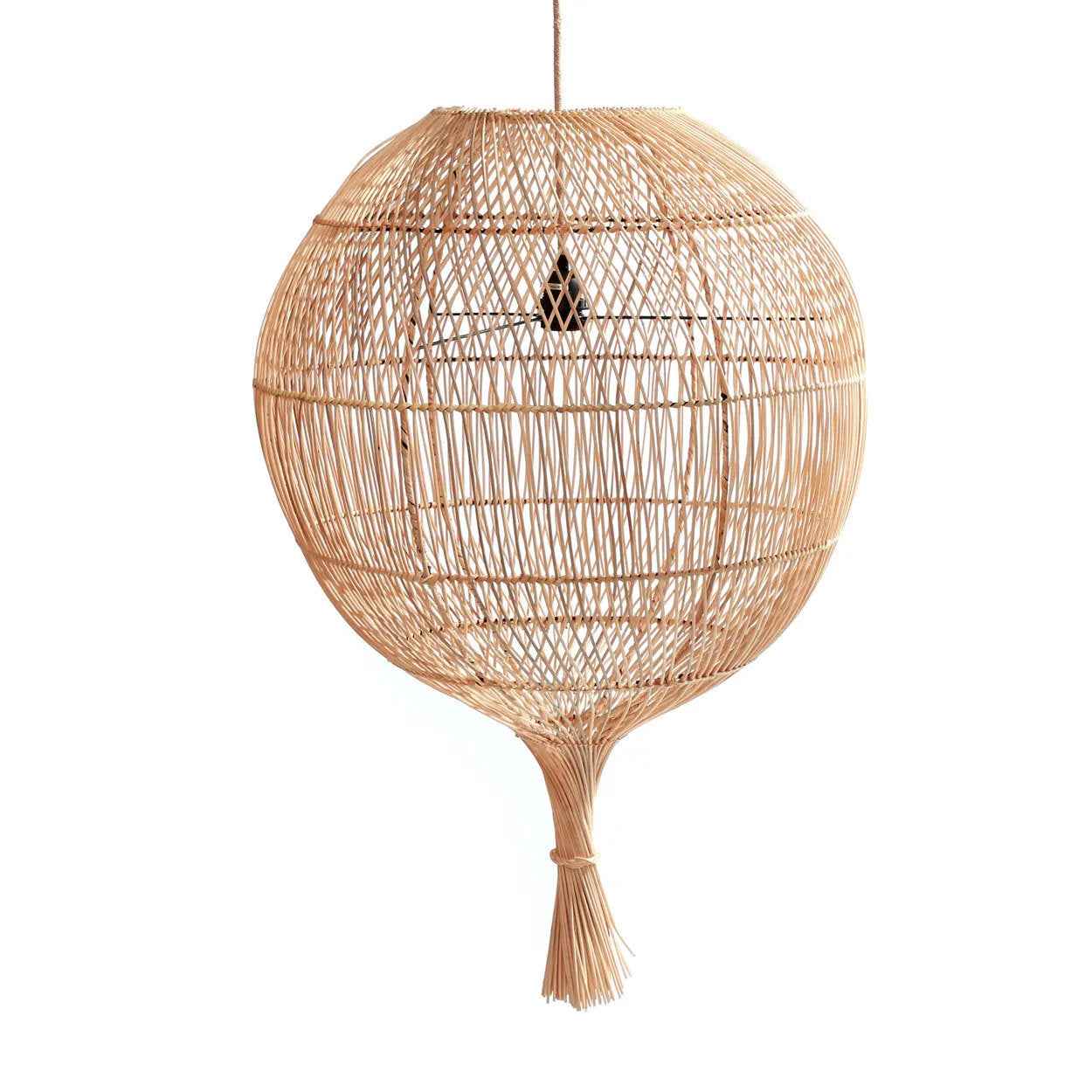 Bambua Wonton Floor Lamp Pendant Natural lampada rattan