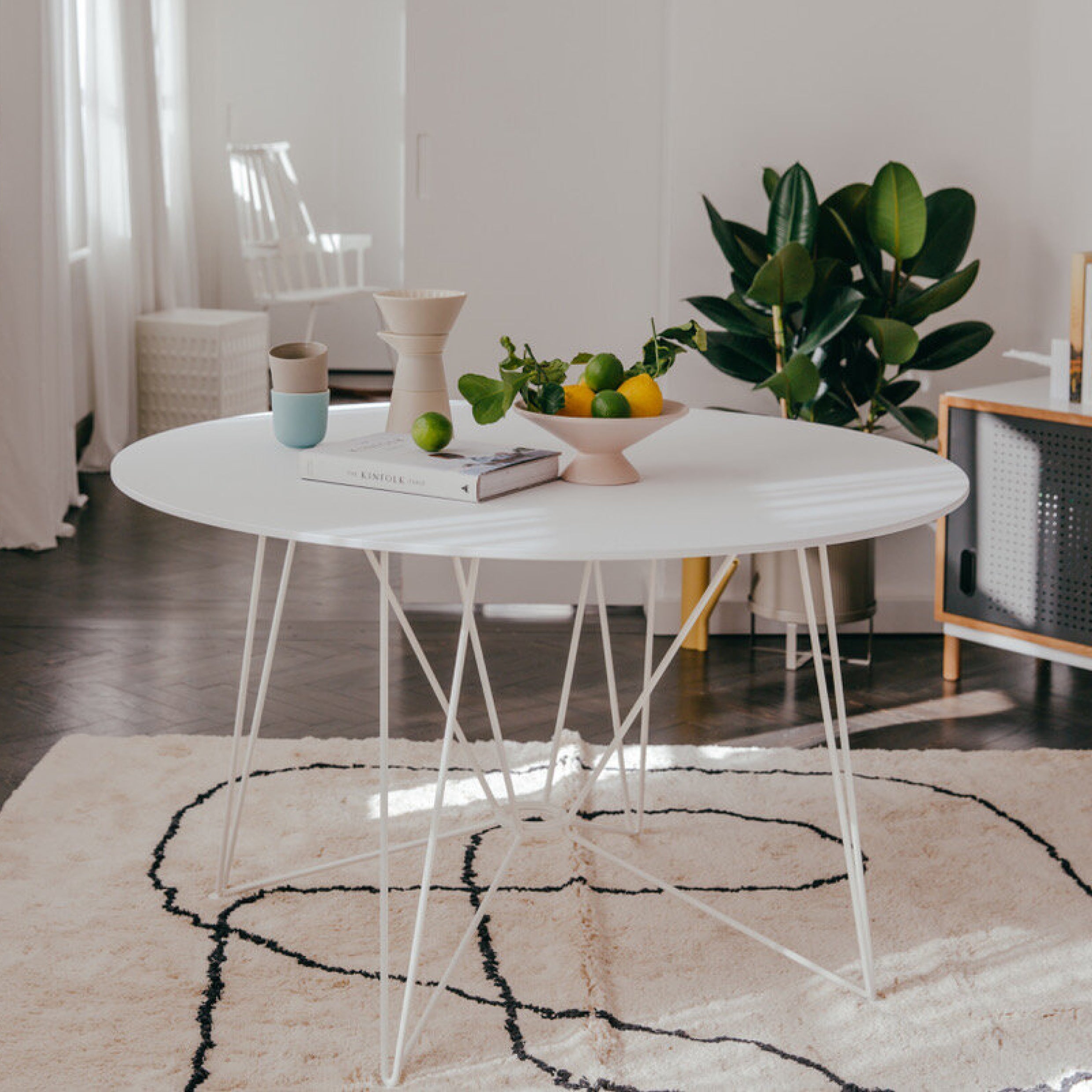 Acapulco Design Ring Table tavolo bianco 120 cm