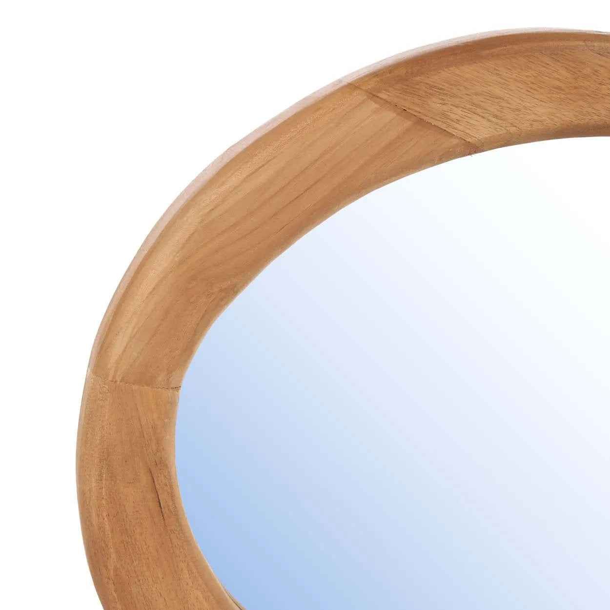 Bambua Organic Specchio da Parete in Teak M Naturale