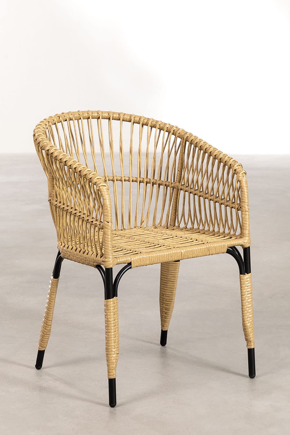 Sklum Garreth sedia da giardino rattan sintetico natural
