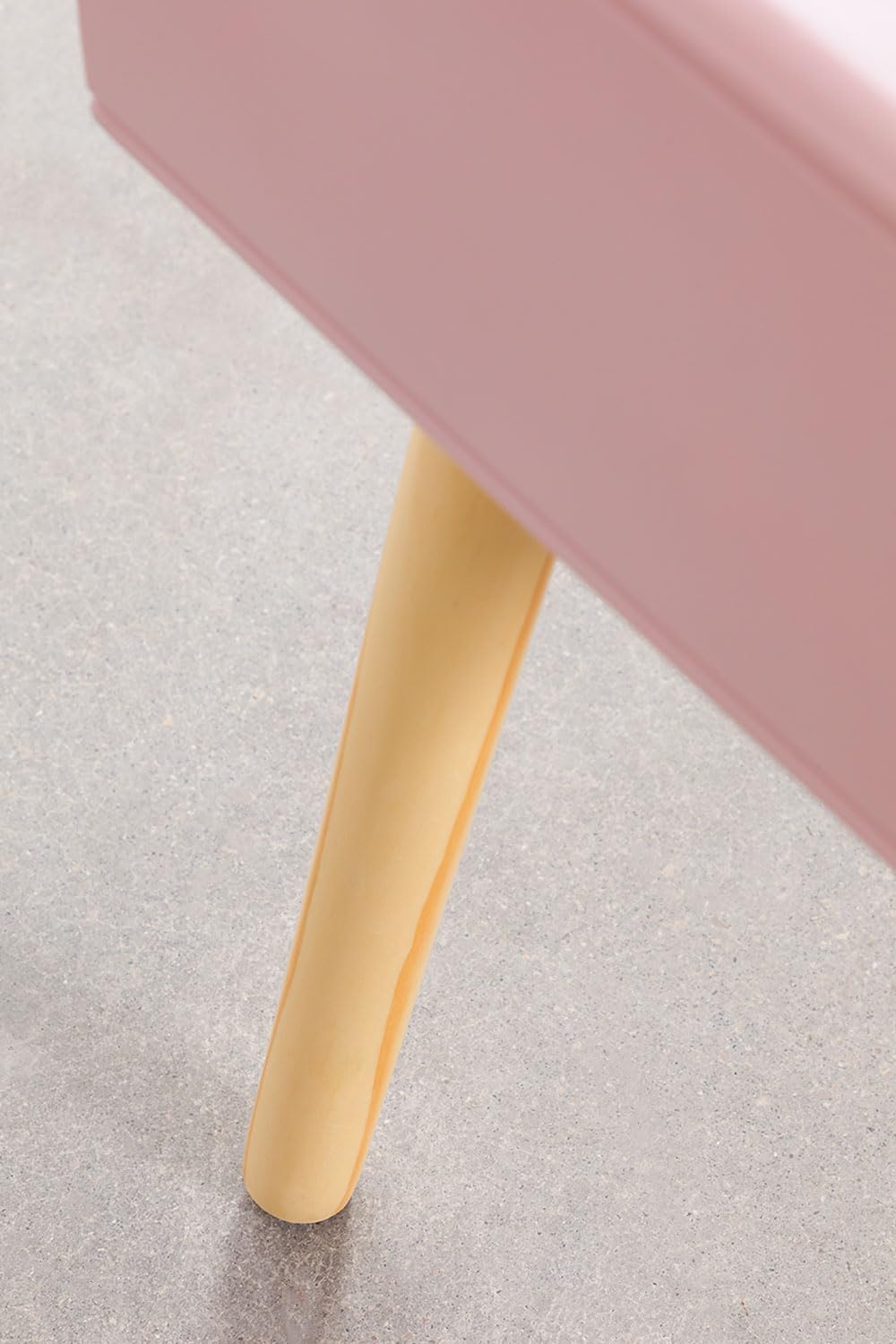 Sklum Lucka comodino rosa nocciola 40 cm MDF