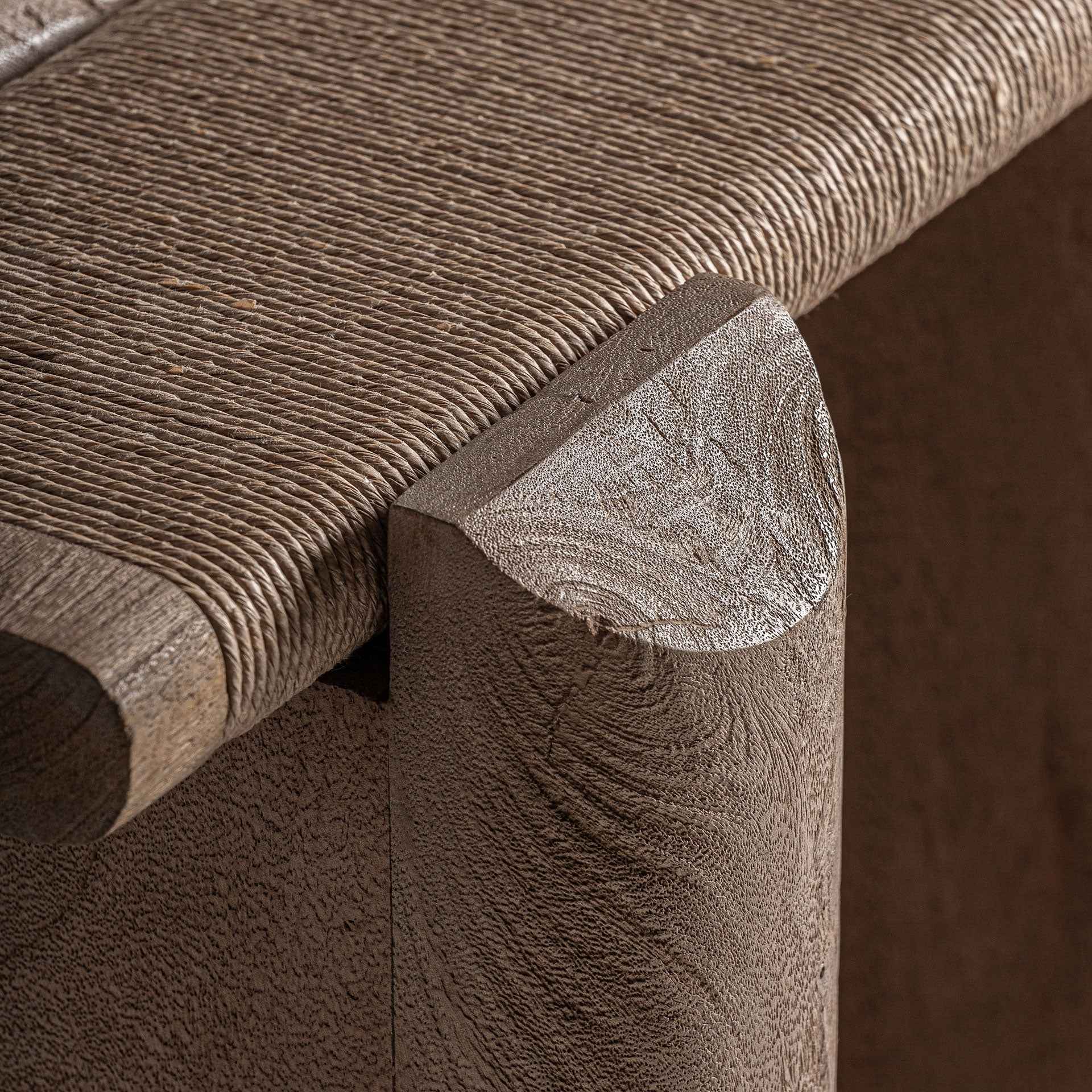 Bambua Jacquard tavolino mango marmo marrone