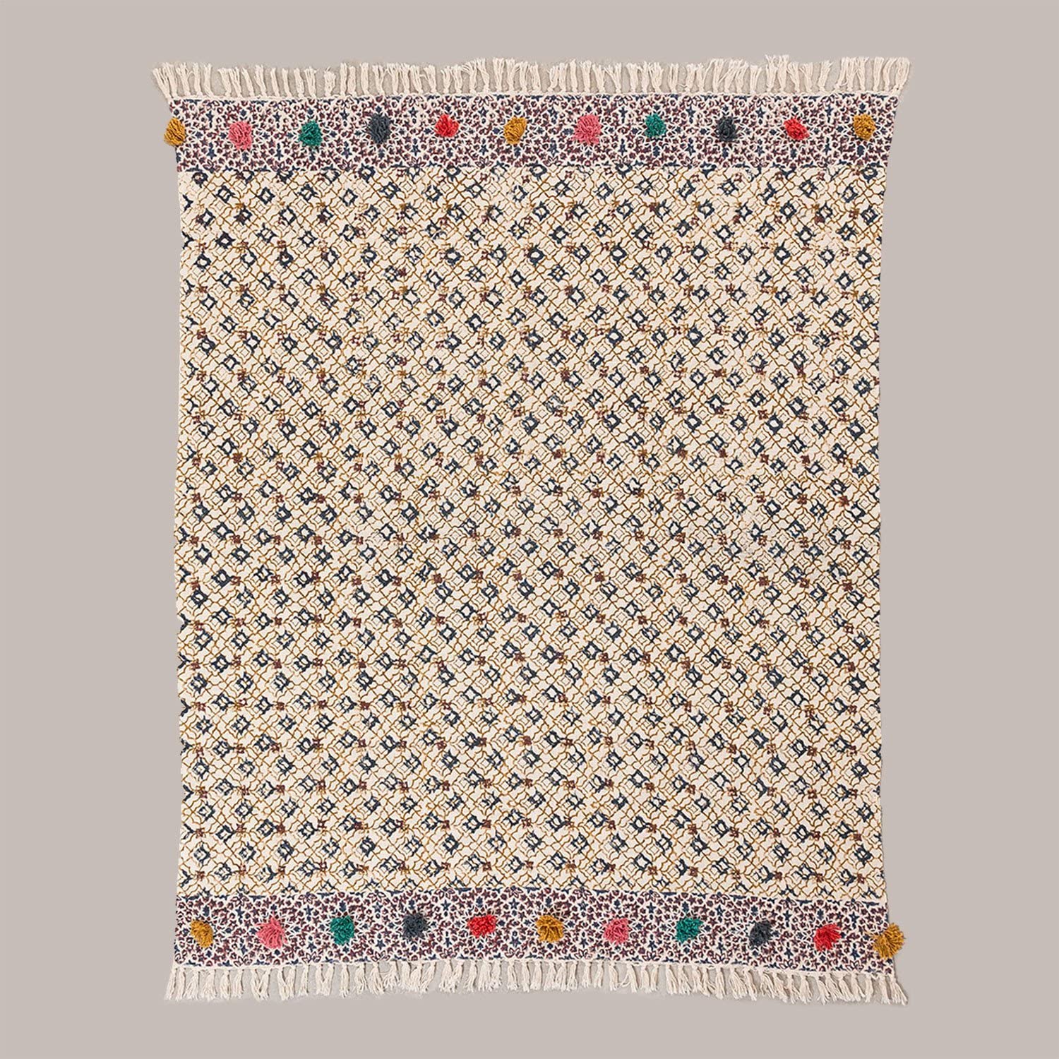 Sklum Tenesi coperta plaid in cotone 140x151 cm