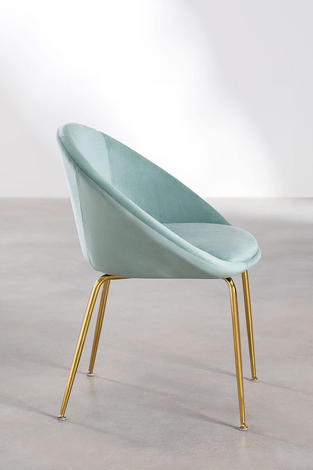Sklum Jovick Sedia da Pranzo in Velluto Verde Abete