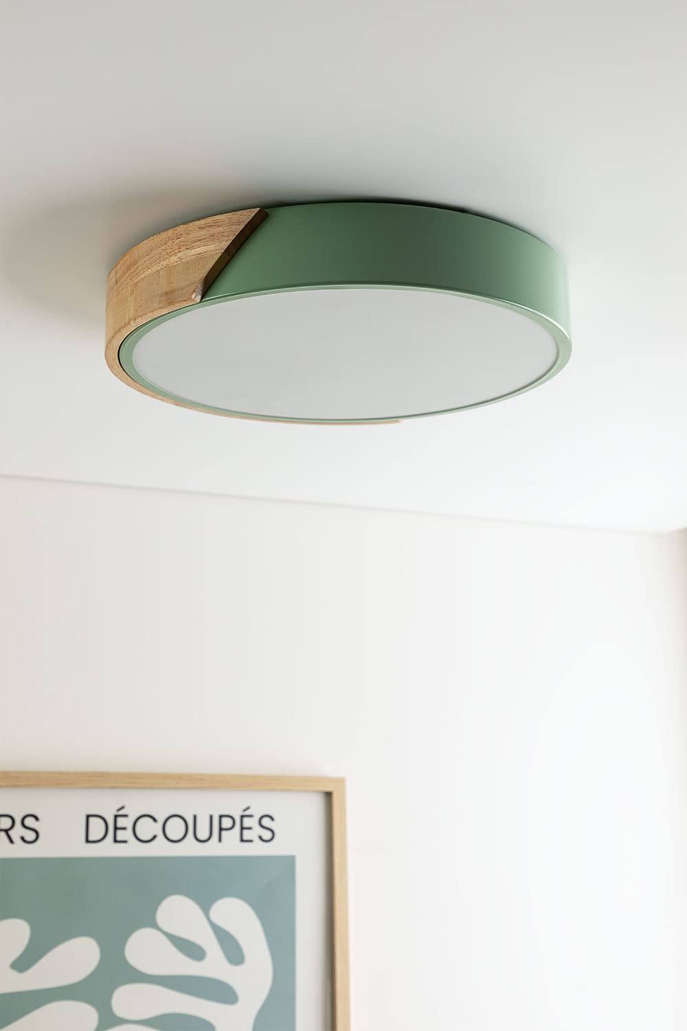 Sklum Jan Plafoniera LED Celadon Legno Ø30 cm