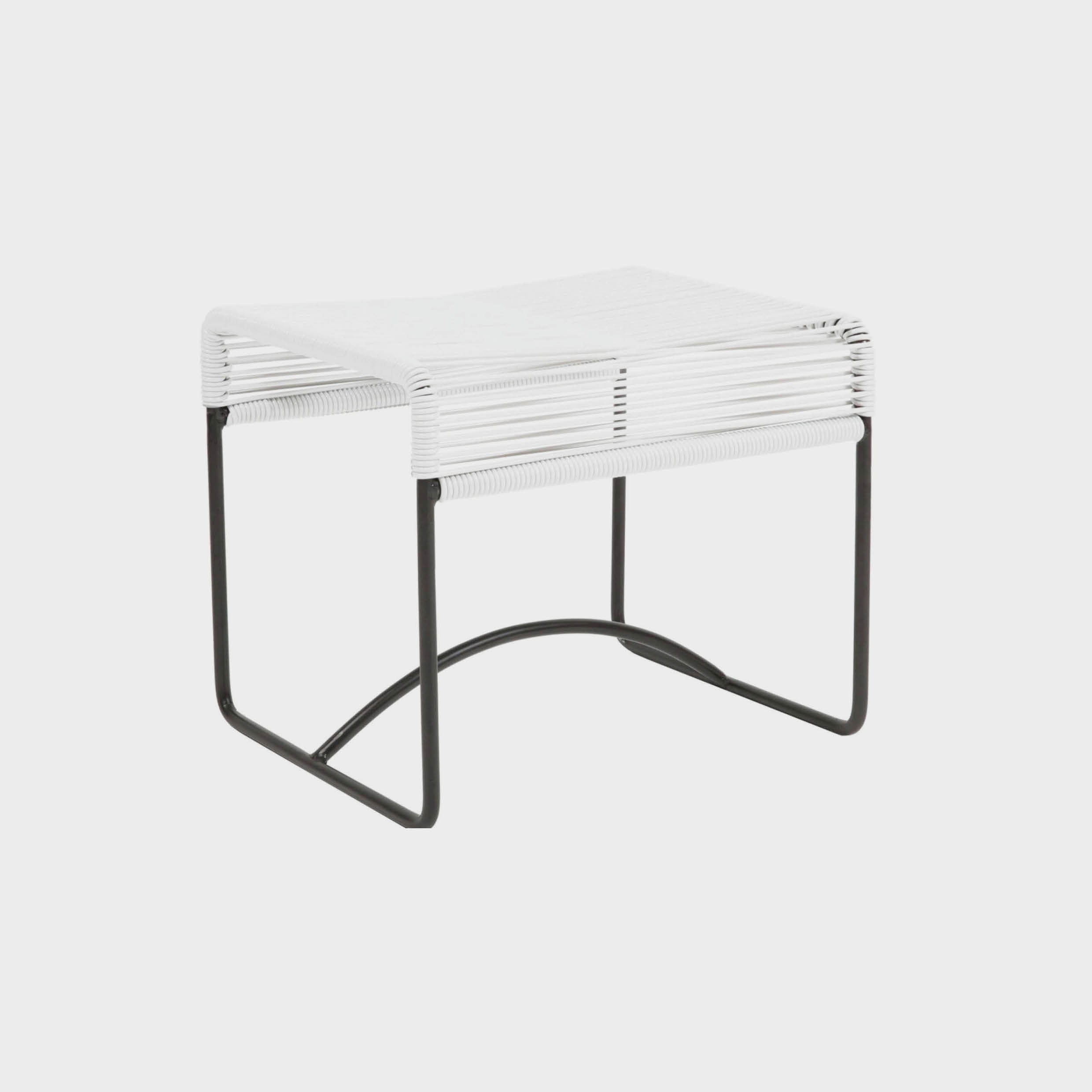 Acapulco Design Stool Blanco Negro sgabello bianco nero esterno