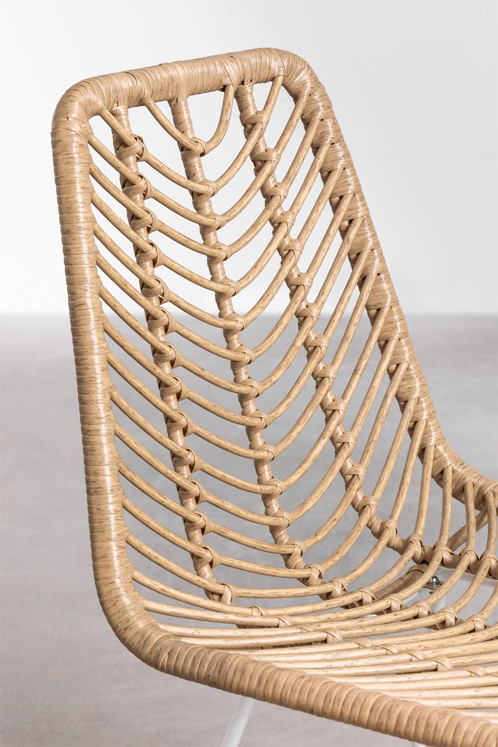 Sklum Gouda Sedia da Giardino Natural in Rattan Sintetico