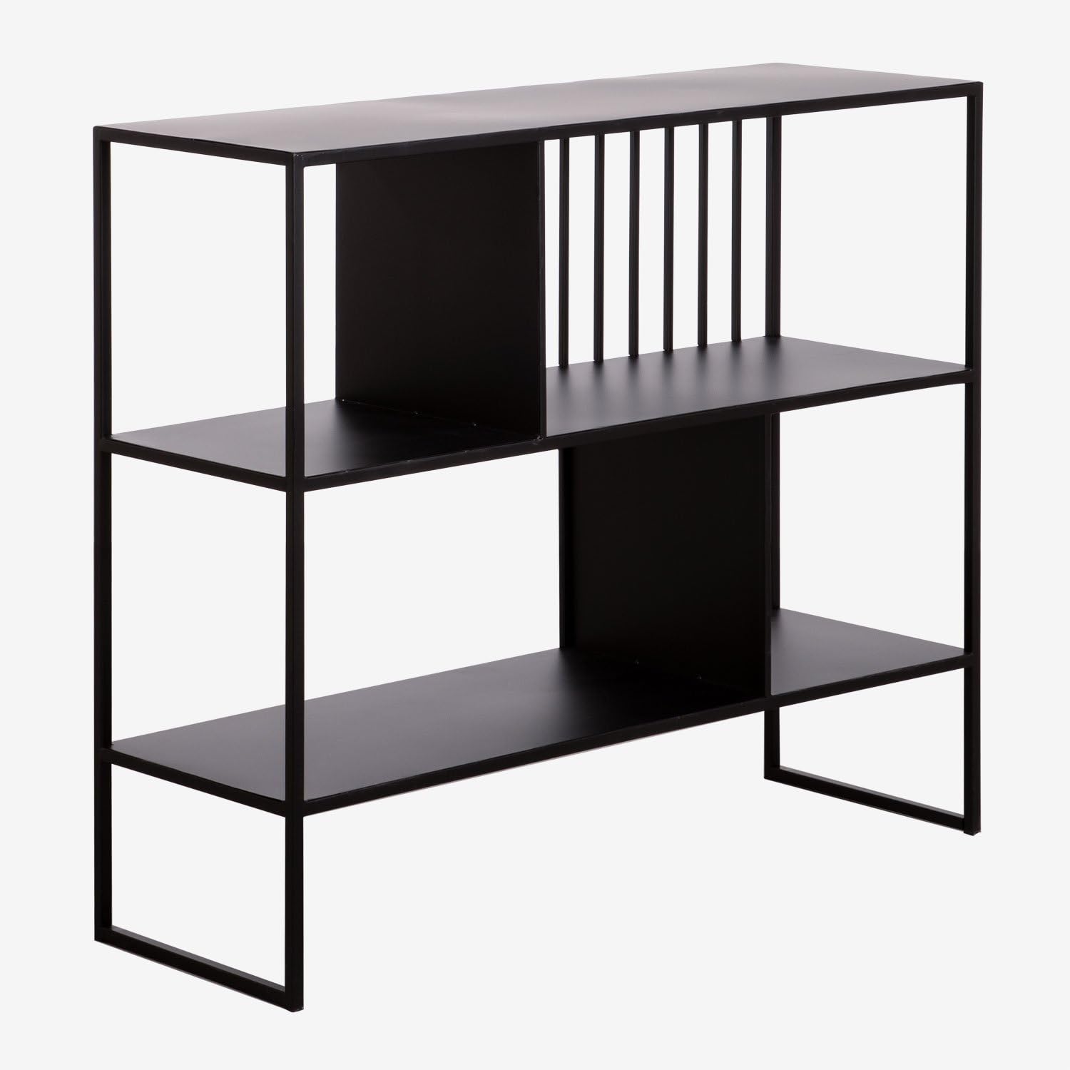 Sklum Elei Libreria Industrial 105 cm Ferro Nero