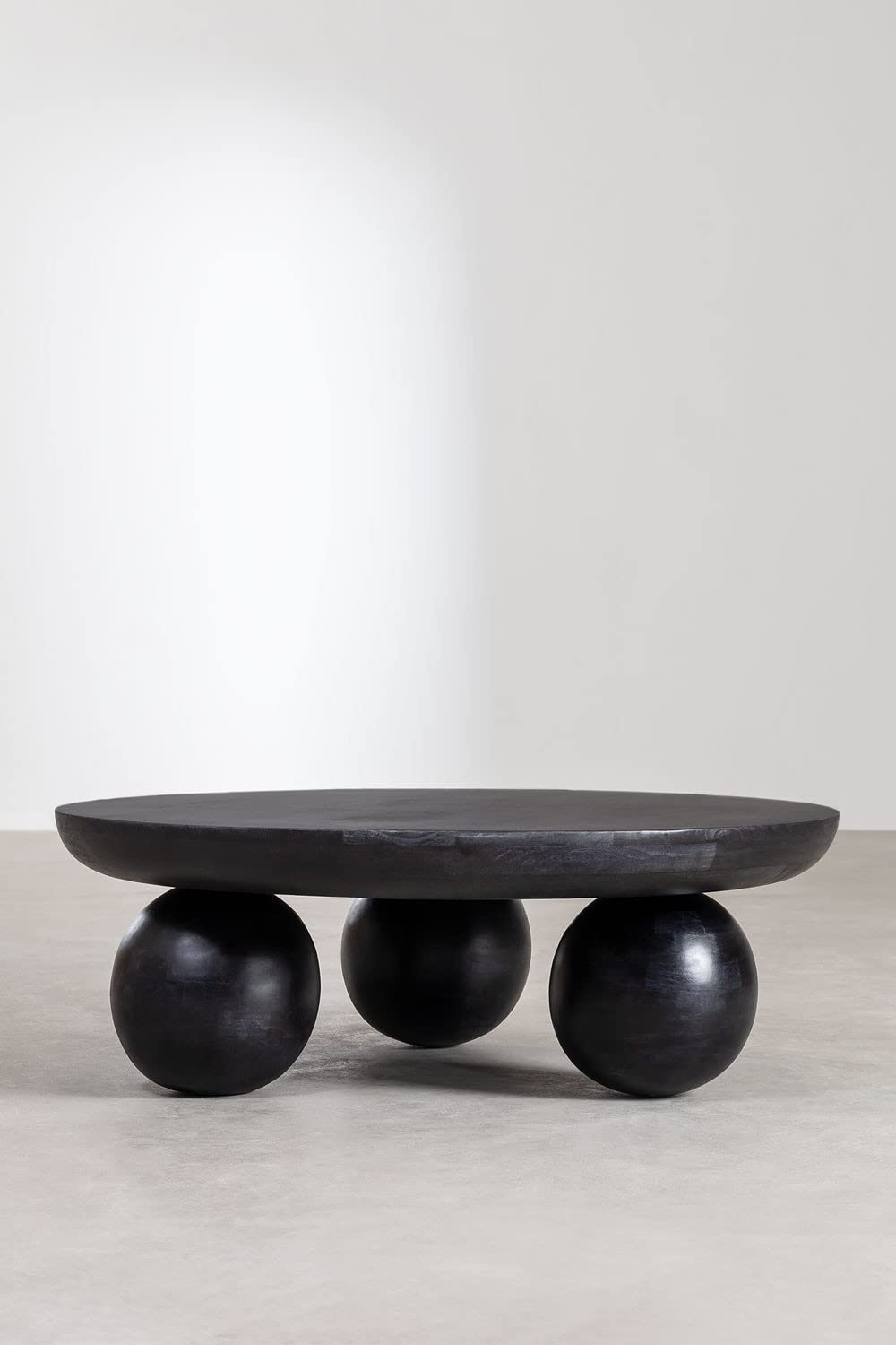 Sklum Cotia Tavolino Legno Mango Nero Ø90 cm