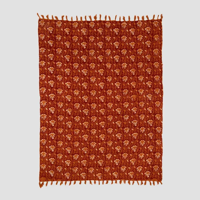 Sklum Troket Oriental plaid coperta cotone 171x128