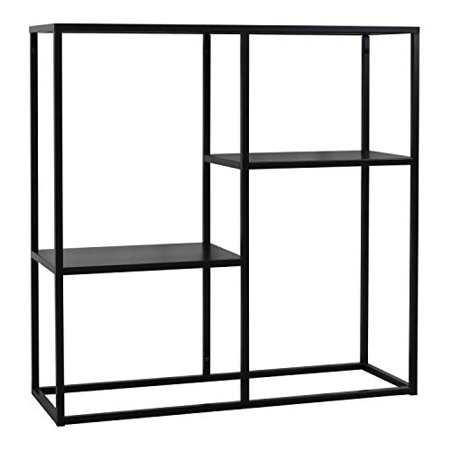 Sklum Thura scaffale acciaio nero 80 cm