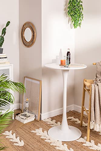 Sklum Ivet Style tavolo alto rotondo Ø60 cm bianco