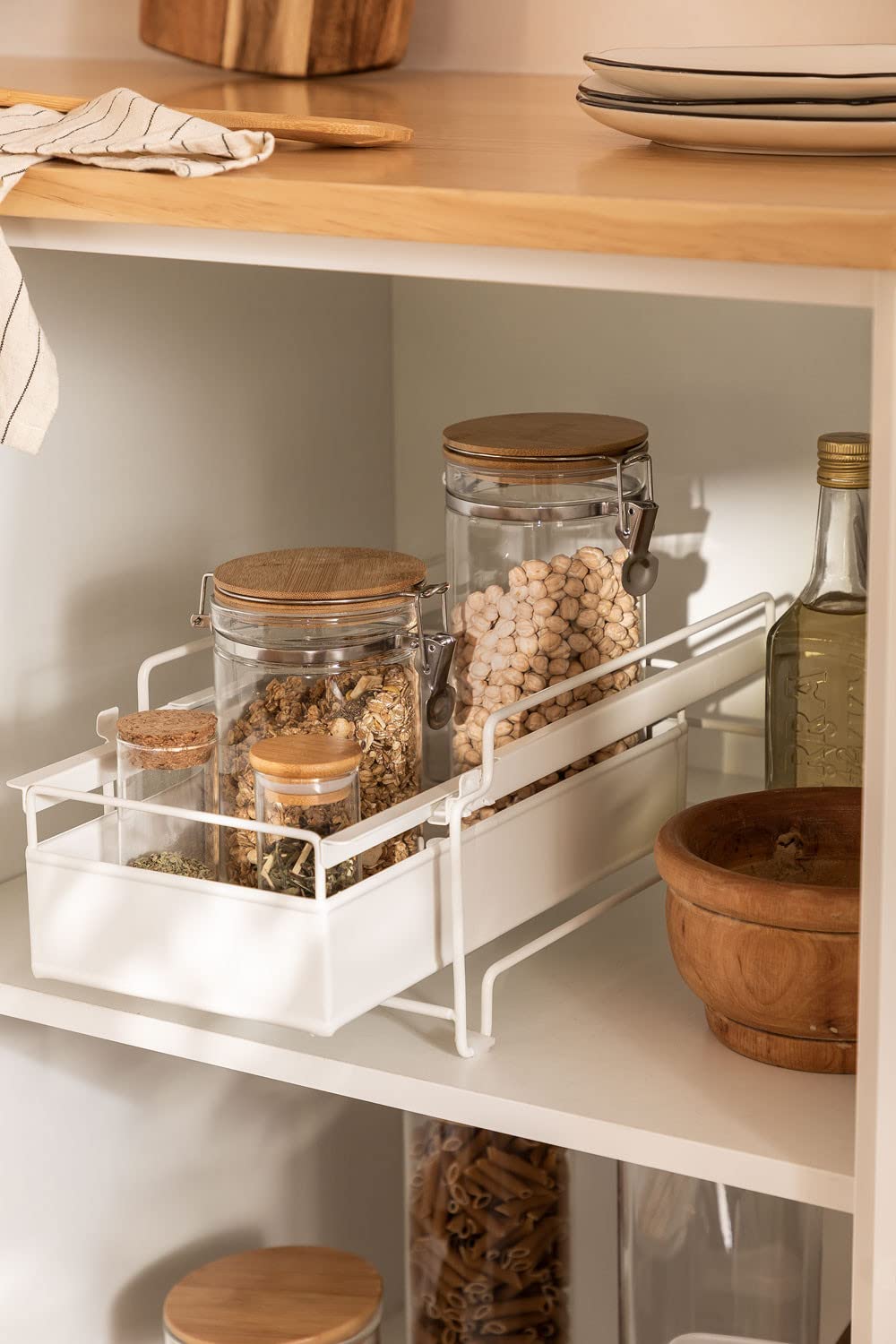 Sklum Kalem organizer cucina bianco con cassetto