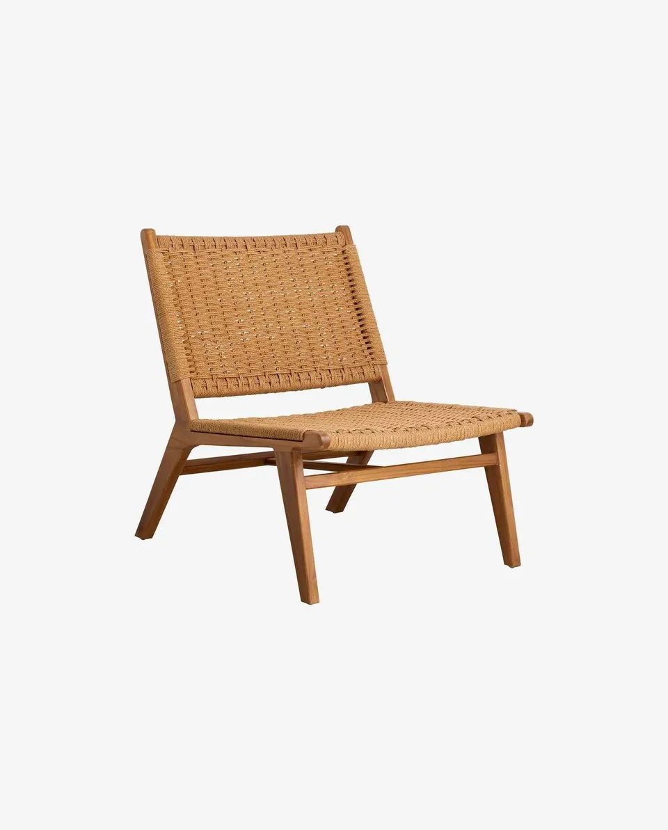 Bambua Club Poltrona Lounge Teak Intreccio