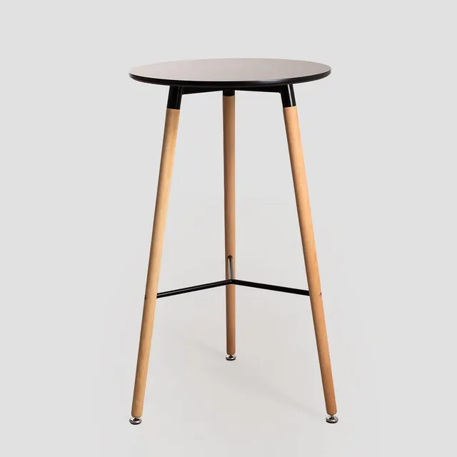 Sklum Royal Design Black&Natural tavolo alto rotondo Ø60 cm