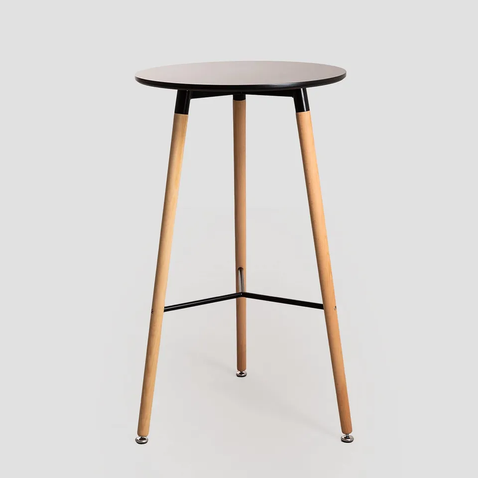 Sklum Royal Design Black&Natural tavolo alto rotondo Ø60 cm