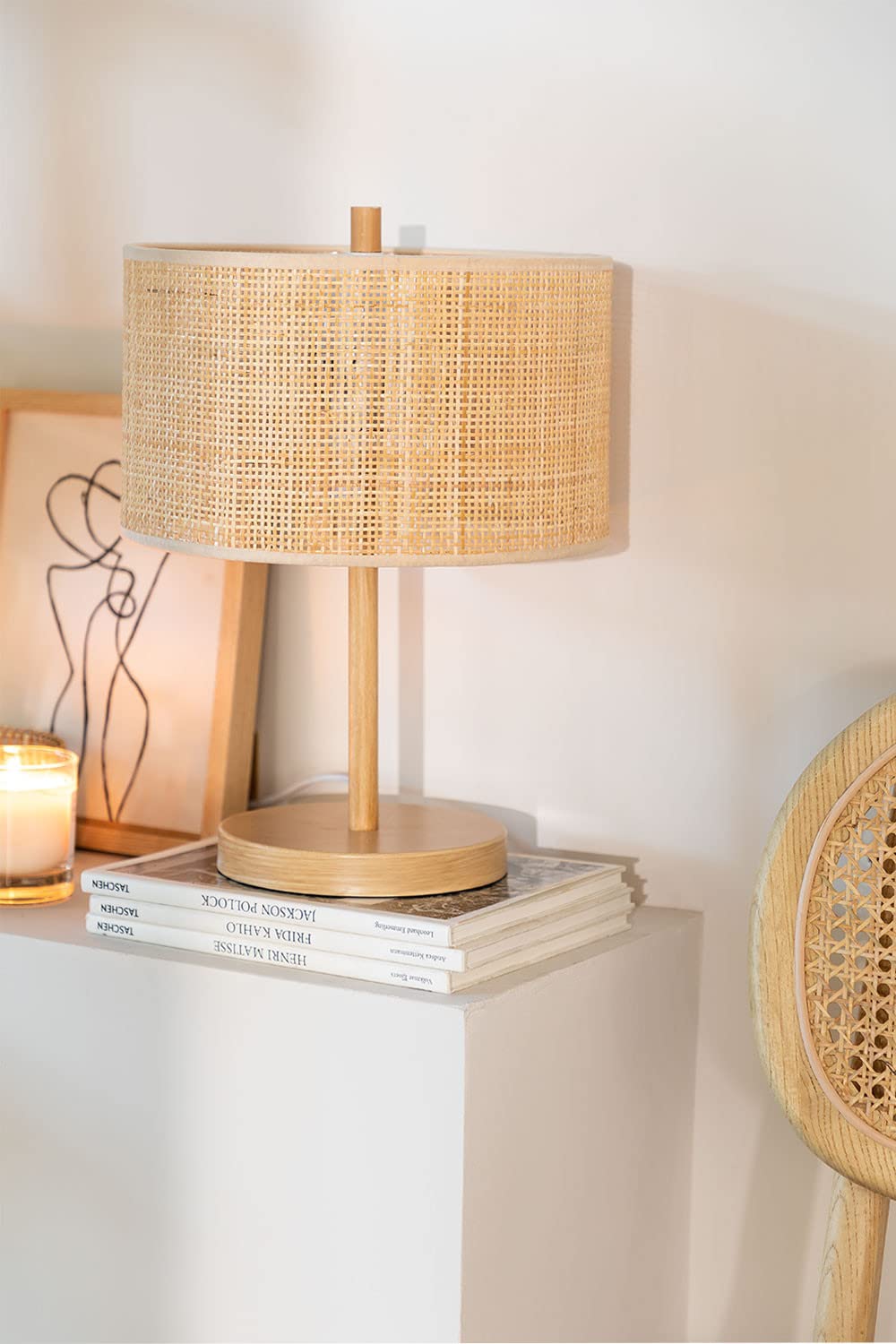 Sklum Bizay Lampada da Tavolo Rattan Naturale