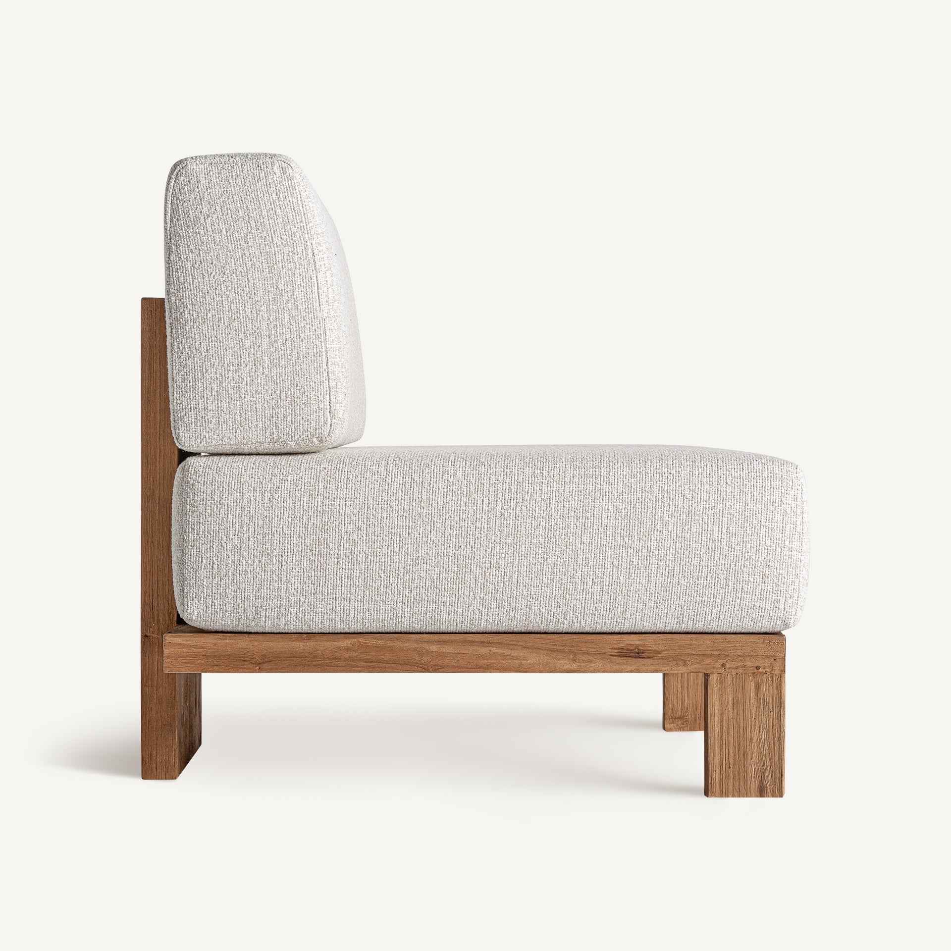 Bambua Testa Central modulo divano da esterno in teak