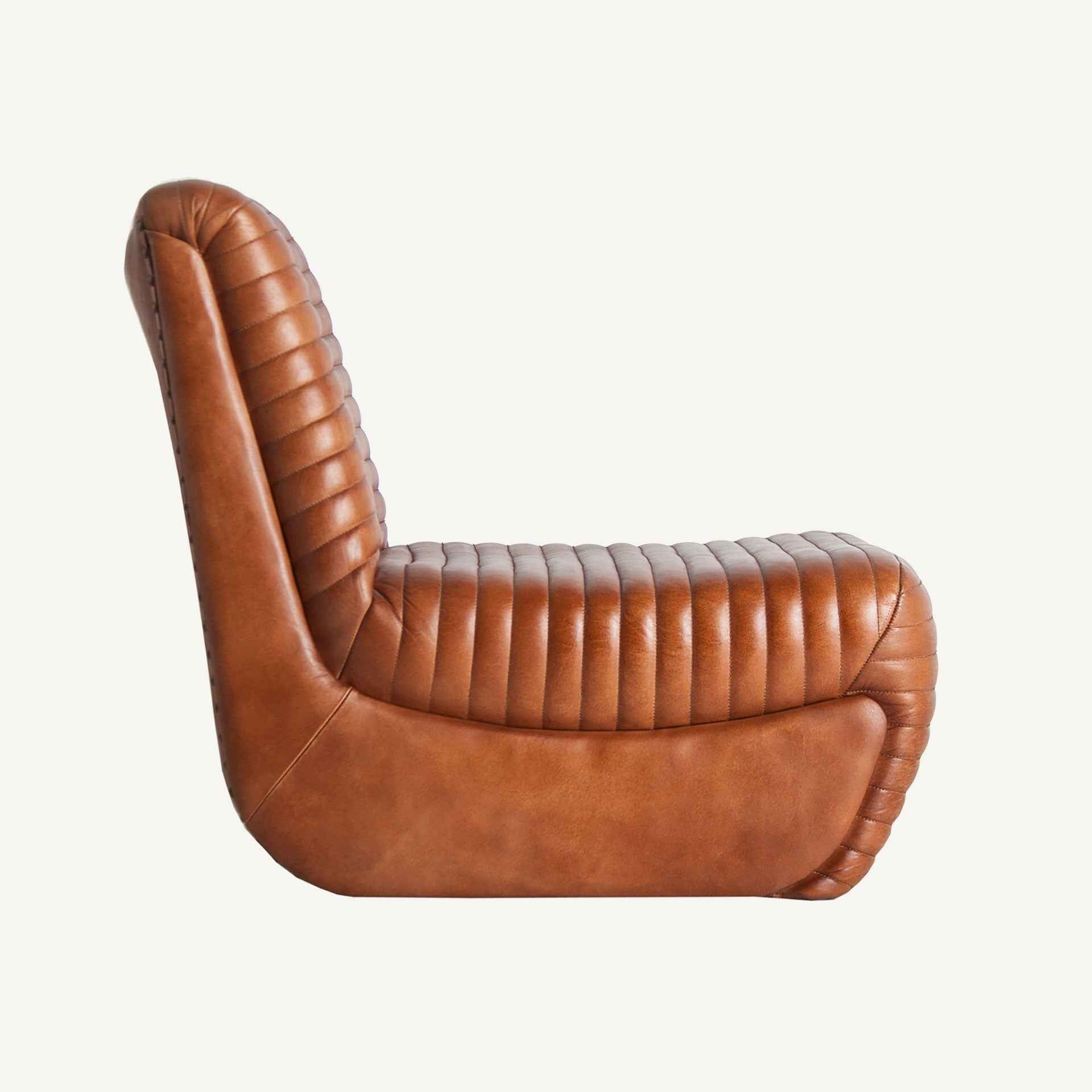 Bambua Almstock poltrona pelle cognac