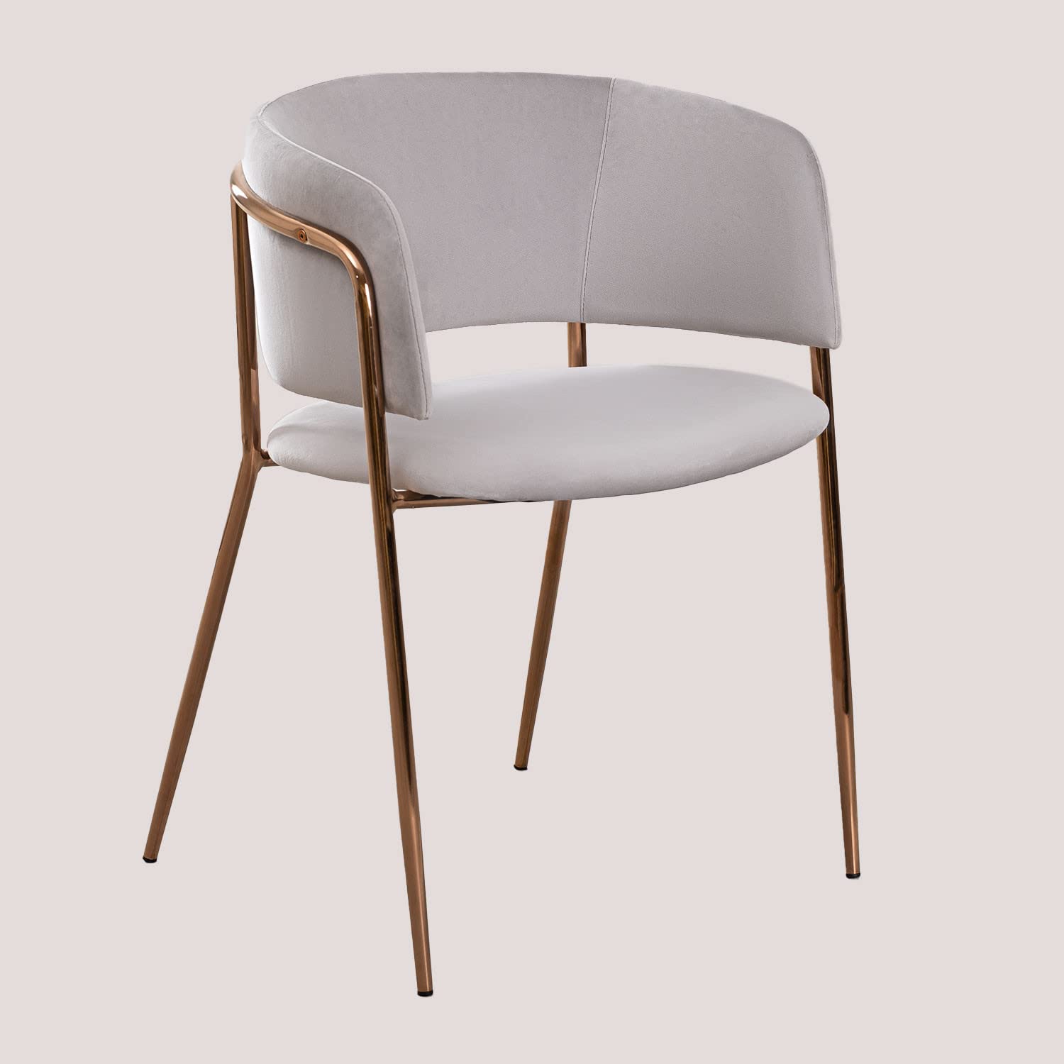 Sklum Nalon Style sedia pranzo velluto grigio chiaro