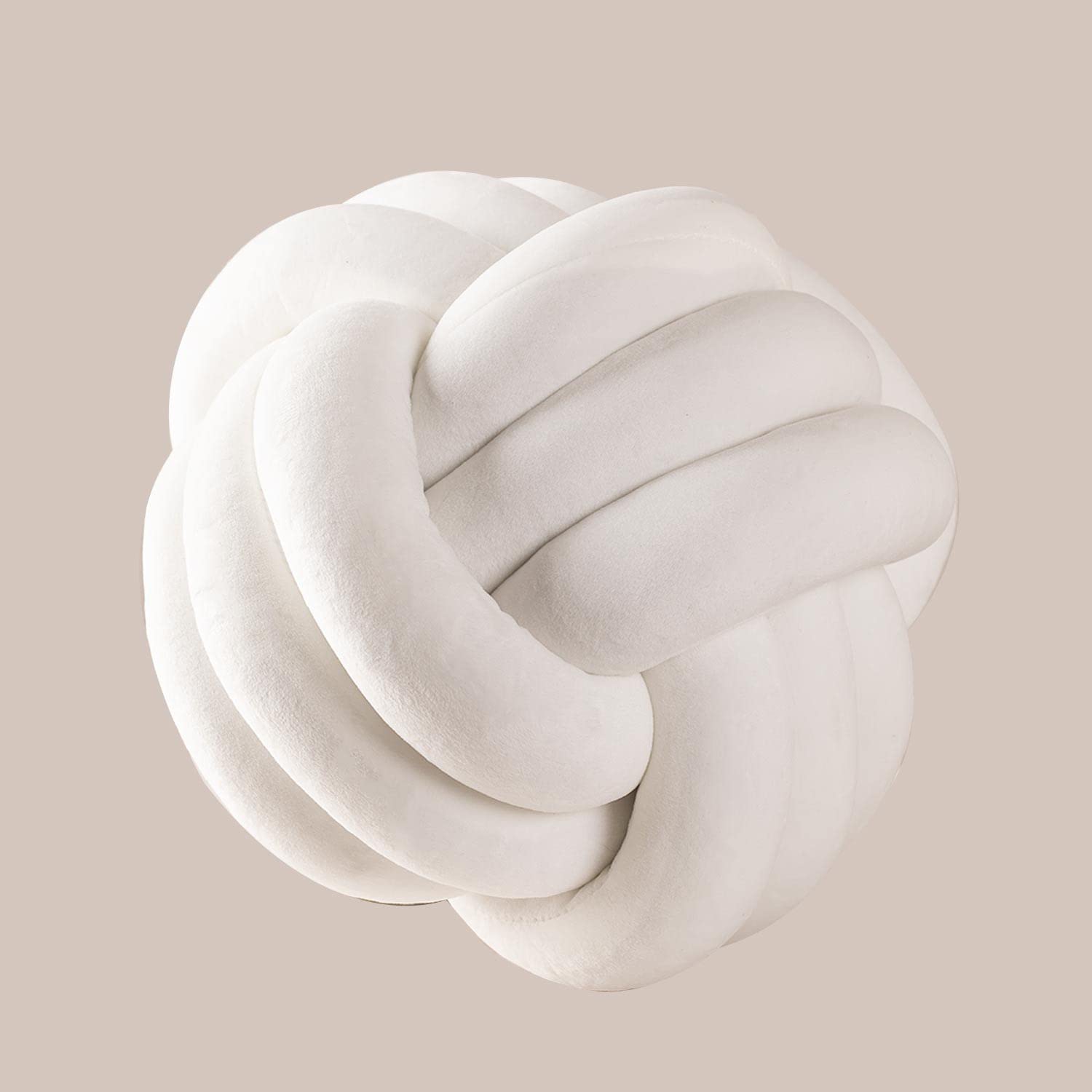 Sklum Oliver Kids Cuscino Velluto Bianco Ø25 cm