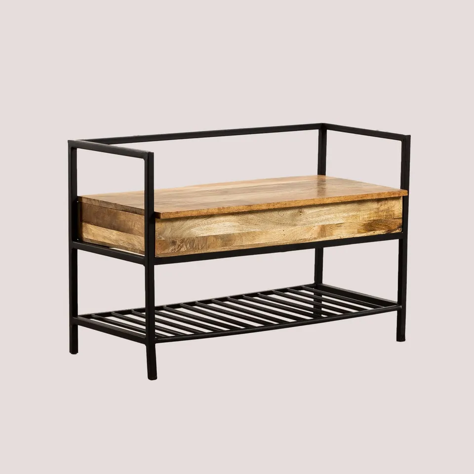 Sklum Okut scarpiera legno mango 91 cm con panca