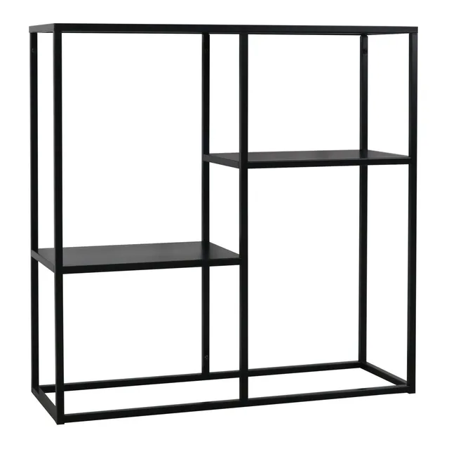 Sklum Thura scaffale acciaio nero 80 cm