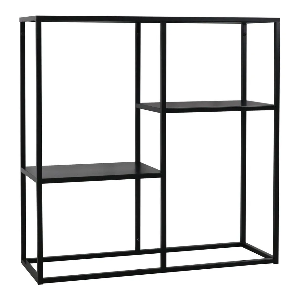 Sklum Thura scaffale acciaio nero 80 cm
