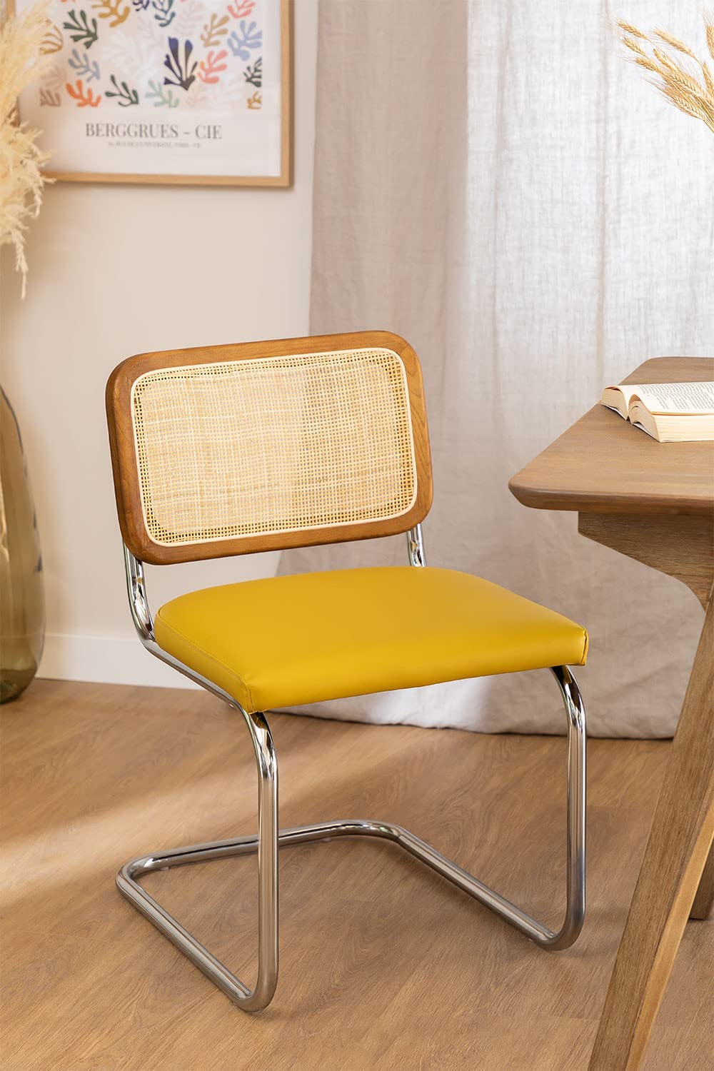 Sklum Tento sedia da pranzo vintage similpelle olmo