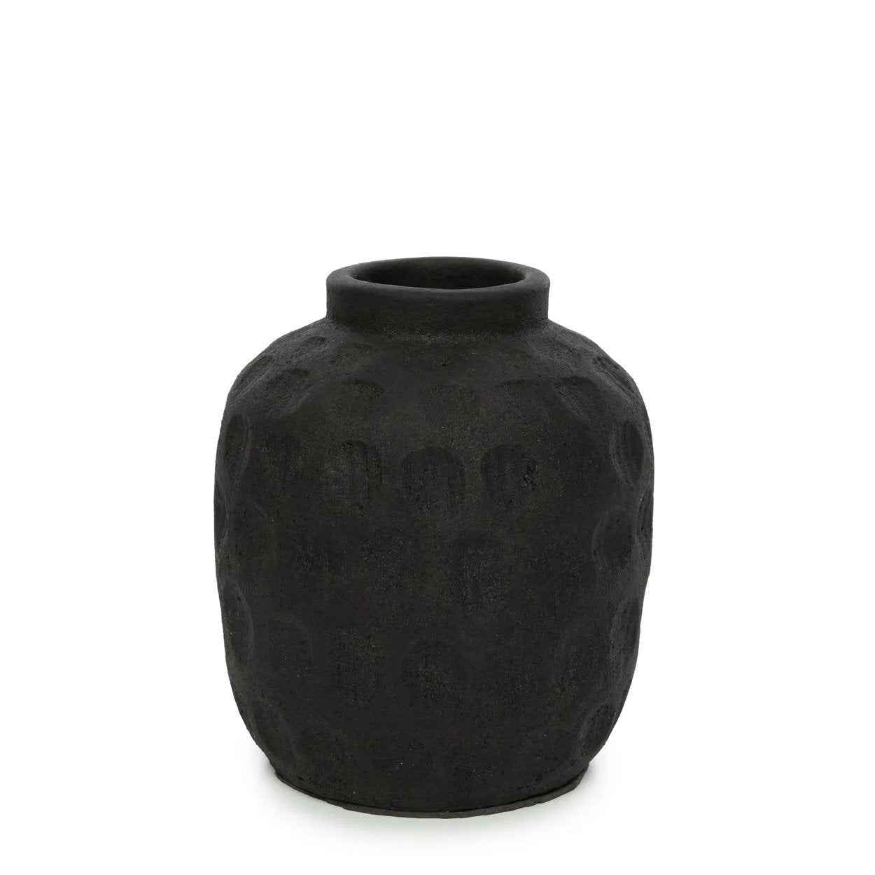 Bambua Trendy vaso terracotta nero M